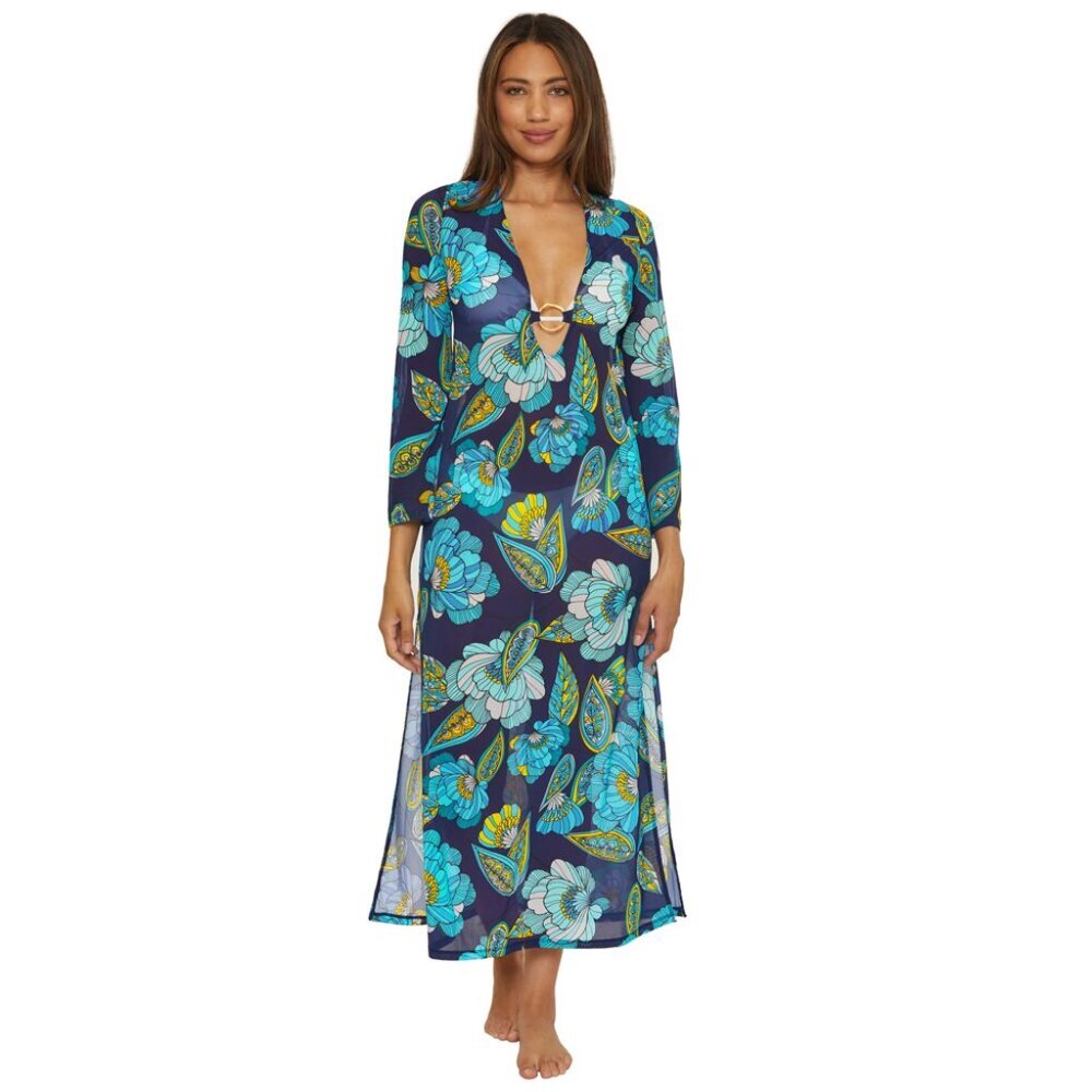 NWT Trina Turk Piroulette Mesh Cover Up Maxi Dress